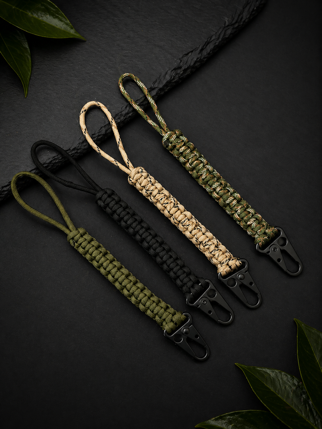 Paracord Keychain Bracelet w/ Eagle Beak Hook