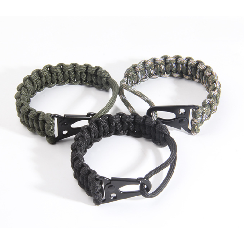 Paracord Keychain Bracelet w/ Eagle Beak Hook