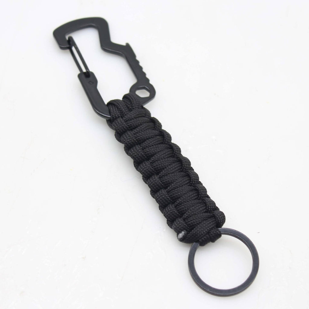 Multifunction Paracord Keychain w/ Carabiner & Bottle Opener