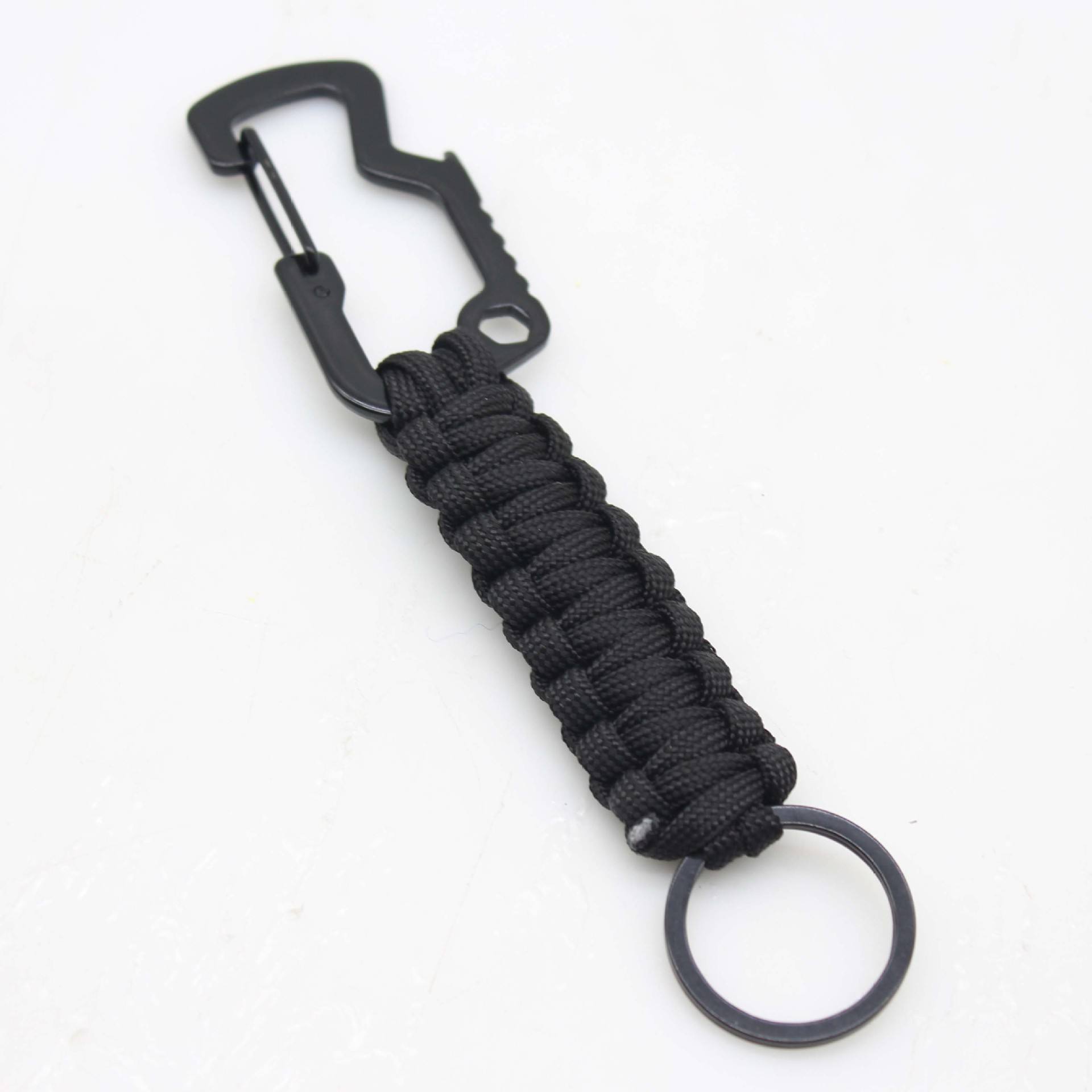 Multifunction Paracord Keychain w/ Carabiner & Bottle Opener